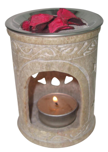 Preview: Speckstein-Stövchen "Sonne", Natur